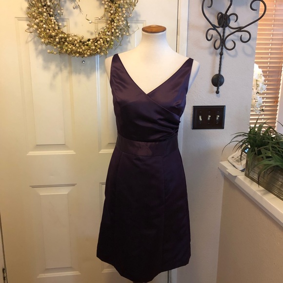 Aria Brand Bridesmaids Beautiful Plum Midi Dress - Picture 2 of 6